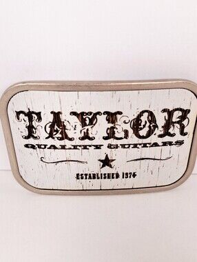The Buckle Taylors Quality Guitars Silver Belt Buckle Unisex Western Rock